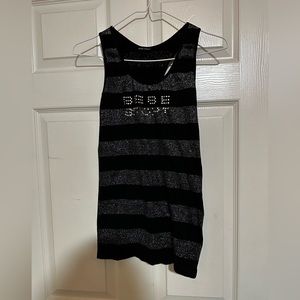 Vintage Bebe Sport Tank Rhinestone Letters
